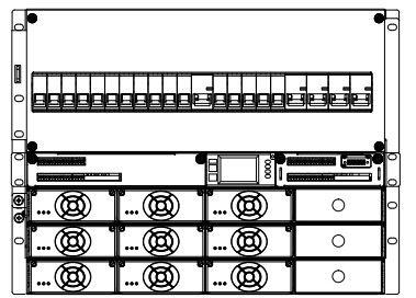 19 inch Rack Ac Dc Chuyển mạch Nguồn điện 3 pha Trọng lượng 32,5kg
